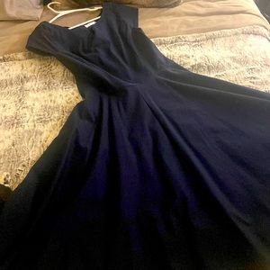Navy blue dress MUXXN